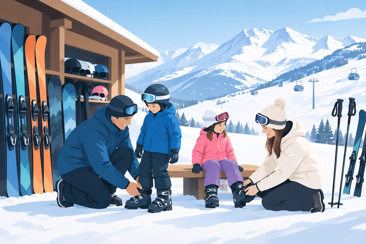 澳洲雪山滑雪装备租赁攻略：新手家庭第一次上雪场租什么才不花冤枉钱，还能把时间留给真正滑雪